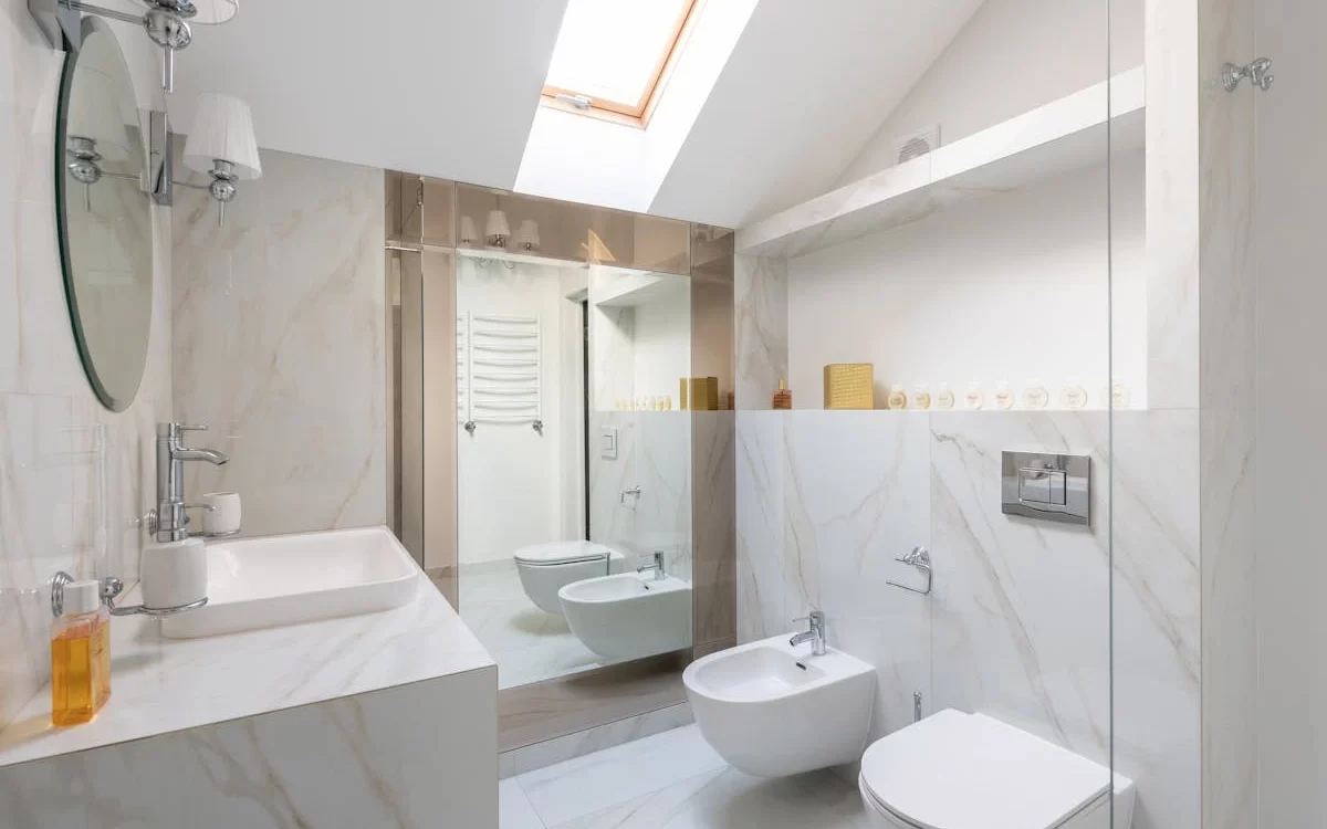 marble bathroom